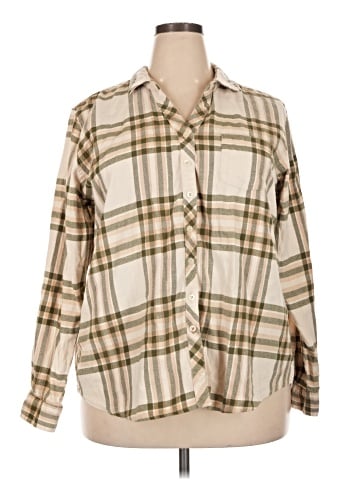 Weatherproof Long Sleeve Button-Down Shirt (view 1)
