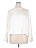 Express 100% Polyester Ivory Long Sleeve Top Size XL - photo 1