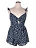 Trixxi 100% Rayon Hearts Blue Romper Size XL - photo 1