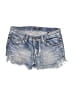 Rusty 100% Cotton Blue Denim Shorts Size 10 - photo 1