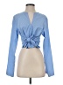 Lush Blue Long Sleeve Blouse Size S - photo 1