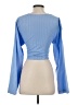 Lush Blue Long Sleeve Blouse Size S - photo 2