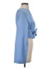 Lush Blue Long Sleeve Blouse Size S - photo 4