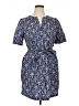 Talbots 100% Cotton Paisley Blue Casual Dress Size XL Petite - photo 1