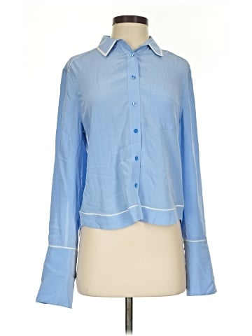 Equipment Long Sleeve Silk Top (view 1)