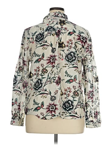 Ann Taylor LOFT Long Sleeve Button-Down Shirt (view 2)
