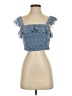 LoveRiche 100% Polyester Blue Sleeveless Blouse Size S - photo 1