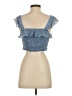 LoveRiche 100% Polyester Blue Sleeveless Blouse Size S - photo 2
