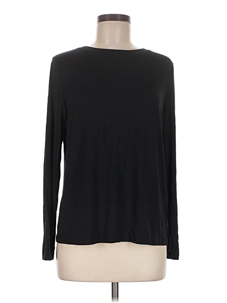 Bamboo Long Sleeve T-shirt In Black