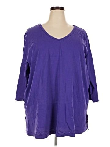 Woman Within 3/4 Sleeve T-Shirt (view 1)