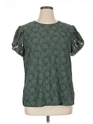 Liz Claiborne Short Sleeve Blouse (view 1)