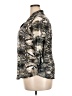 David Cline Animal Print Gray 3/4 Sleeve Blouse Size XXL - photo 5