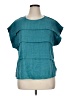 Shein Teal Short Sleeve Blouse Size 0X - photo 1