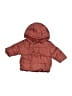 Old Navy 100% Polyester Solid Red Snow Jacket Size 0-3 mo - photo 1