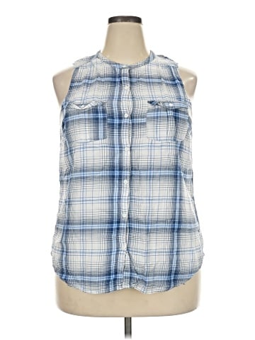 Maurices Sleeveless Button-Down Shirt (view 1)