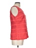 Talbots 100% Polyester Red Sleeveless Blouse Size 10 - photo 4