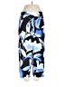 Nine West 100% Polyester Print Blue Active Pants Size L - photo 1