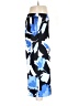 Nine West 100% Polyester Print Blue Active Pants Size L - photo 4