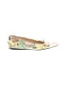 Jimmy Choo Print Ivory Embossed Flats Size EU 38 1/2 - photo 1