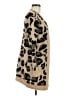 Aqua Animal Print Tan Cardigan Size M - photo 4