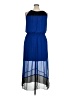 En Focus 100% Polyester Color Block Blue Cocktail Dress Size 16W - photo 2