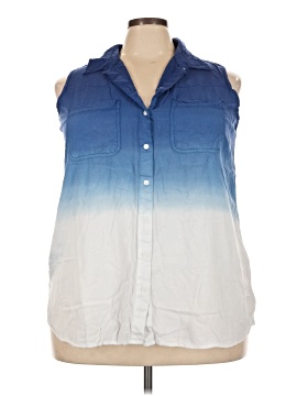 Caffé Marrakesh Sleeveless Button Down Shirt
