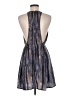 Ecote 100% Polyester Metallic Blue Cocktail Dress Size 6 - photo 2