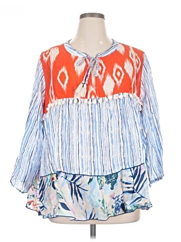 John Mark 3/4 Sleeve Blouse (view 1)