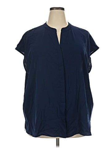ELOQUII Short Sleeve Blouse (view 1)