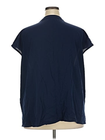 ELOQUII Short Sleeve Blouse (view 2)