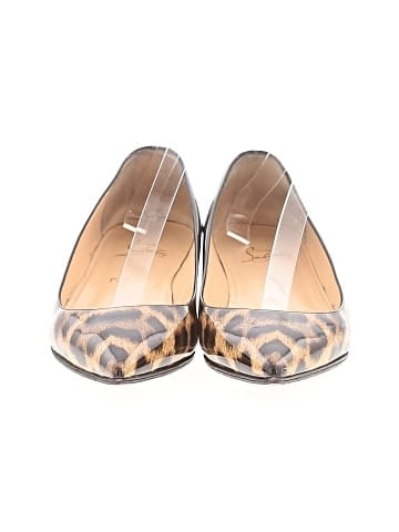 Christian Louboutin Patent Leather Degrade Leopard Pigalle Follies Flats (view 2)