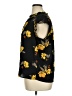 Daniel Rainn 100% Polyester Floral Black Short Sleeve Blouse Size XL - photo 5