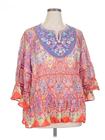 John Mark 3/4 Sleeve Blouse (view 1)