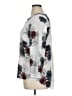 Daniel Rainn 100% Polyester Floral Silver 3/4 Sleeve Blouse Size XL - photo 5