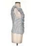 Deletta Gray Sleeveless Blouse Size S - photo 4