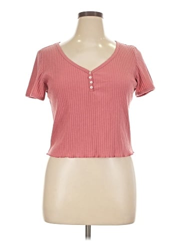 American Eagle Outfitters Short Sleeve Henley (view 1)