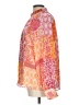 Entro 100% Polyester Print Orange Long Sleeve Blouse Size L - photo 5