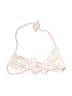 Frankies Bikinis Checkered-gingham Pink Swimsuit Top Size S - photo 2