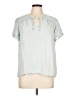 Rails Teal Short Sleeve Blouse Size L - photo 1