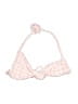 Frankies Bikinis Checkered-gingham Pink Swimsuit Top Size S - photo 1