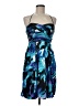 Intrigue 100% Polyester Tropical Blue Cocktail Dress Size 6 - photo 1