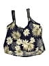 BALTEX Floral Blue Swimsuit Top Size 18 - photo 2