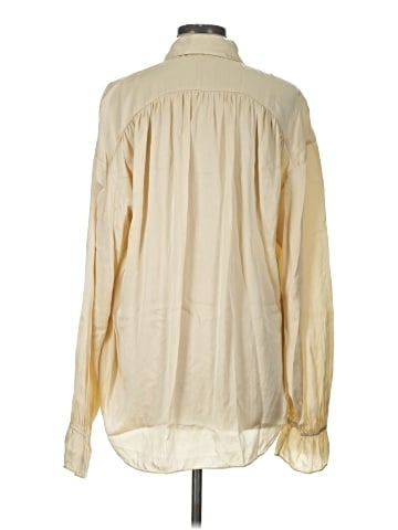 FRAME Long Sleeve Silk Top (view 2)