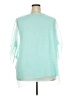 Ali Miles 100% Polyester Teal 3/4 Sleeve Blouse Size 3X - photo 2