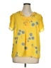 Daniel Rainn 100% Polyester Yellow Short Sleeve Blouse Size XL - photo 1