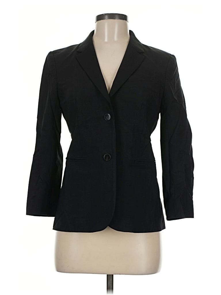 Pre-owned Babaton Wool Blazer Jacket In Black