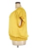 Alfani 100% Polyester Yellow Short Sleeve Blouse Size 18 - photo 5