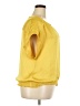 Alfani 100% Polyester Yellow Short Sleeve Blouse Size 18 - photo 4