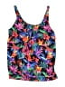 Yonique Tropical Black Swimsuit Top Size XL - photo 1