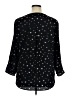 Daniel Rainn Stars Black 3/4 Sleeve Blouse Size XL - photo 2